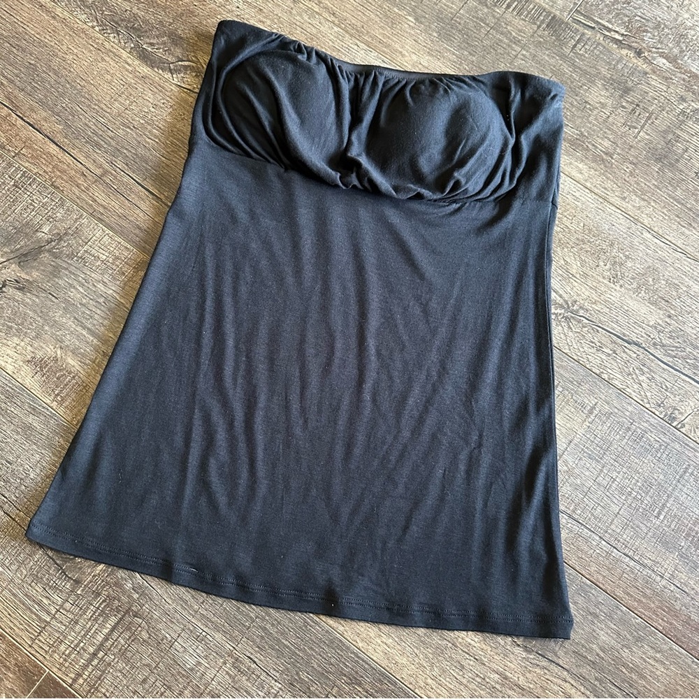 Rue21 New Without Tags Black Sleeveless Tube Top Size Medium Stretchy Padding
